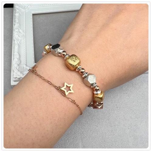 Meteorite Silver Bracelet (Sweden)