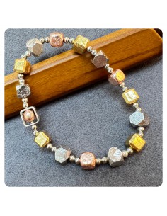 Meteorite mix silver bracelet (Sweden)