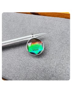 加拿大斑彩18K玫瑰金吊墜 16mm