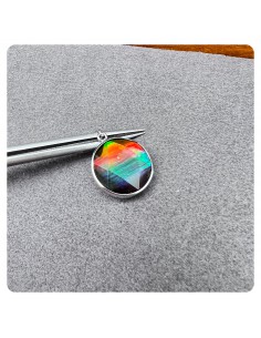 加拿大斑彩18K玫瑰金吊墜 16mm 2