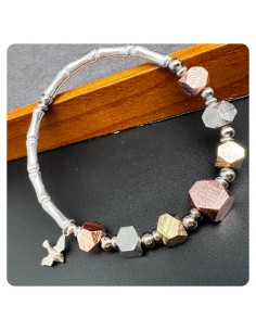 Meteorite mix silver bracelet (Sweden)