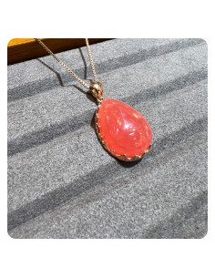 Rhodochrosite Silver Pendant 2