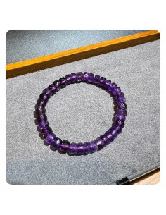 Amethyst Faceted Beaded Bracelet 2