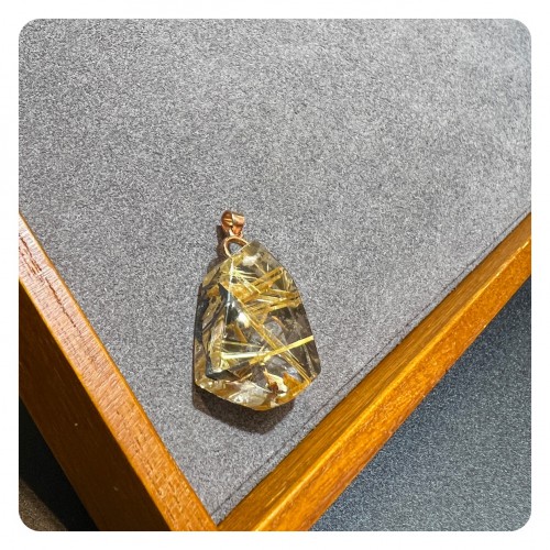 Golden Rutilated Quartz Pendant