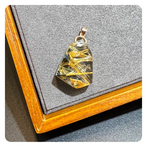 Golden Rutilated Quartz Pendant