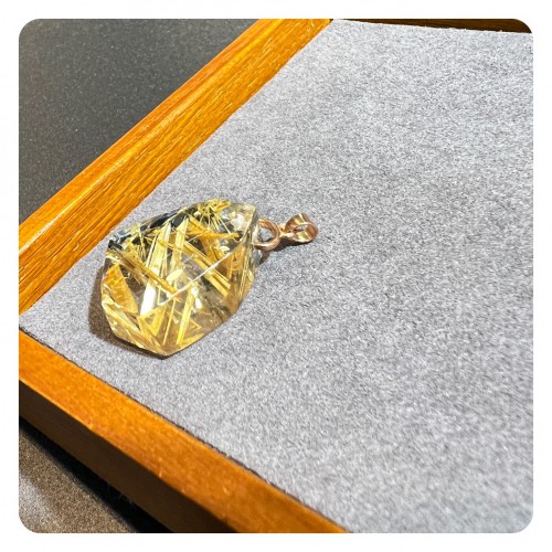 Golden Rutilated Quartz Pendant