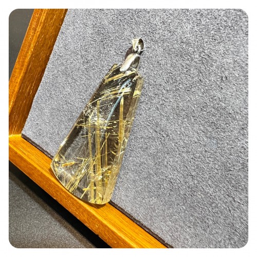 Golden Rutilated Quartz Pendant