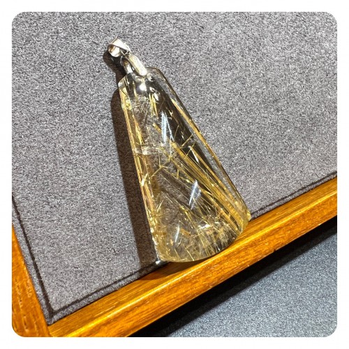 Golden Rutilated Quartz Pendant