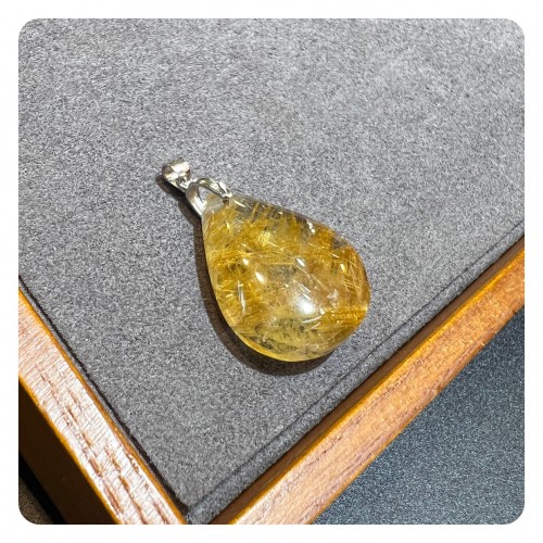 Golden Rutilated Quartz Pendant