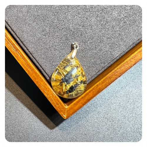 Golden Rutilated Quartz Pendant