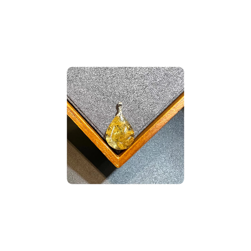 Golden Rutilated Quartz Pendant