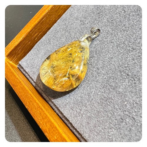 Golden Rutilated Quartz Pendant