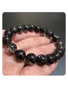 黑髮晶手鏈 10mm 2