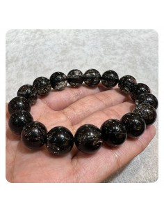 黑髮晶手鏈 12mm