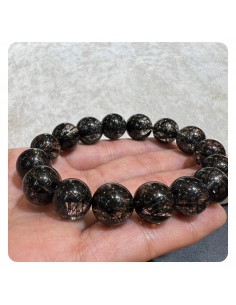 黑髮晶手鏈 13mm