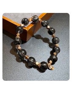 黑髮晶純銀手鏈 2