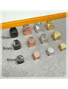 Sweden Meteorite Polygon Beads