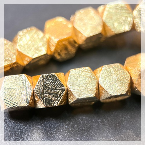 瑞典天鐵鎳鐵隕石 天鐵隕石手鏈 8mm