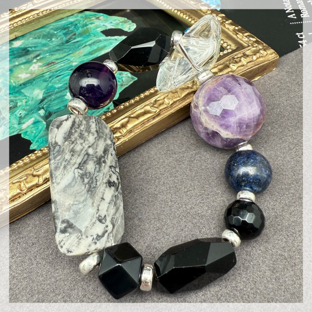 Mix Quartz Silver Bracelet