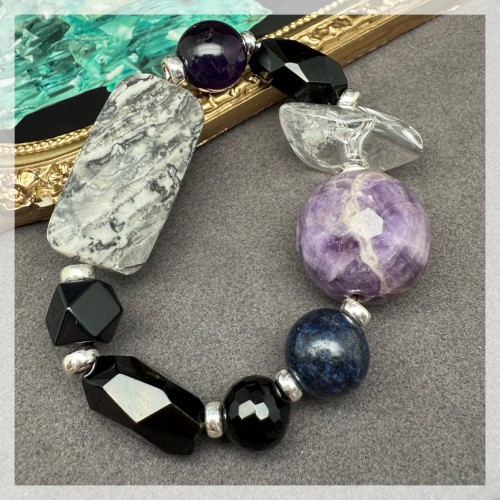 Mix Quartz Silver Bracelet