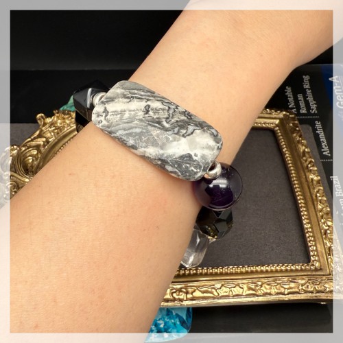 Mix Quartz Silver Bracelet