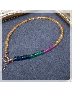 天然彩寶手鏈 2