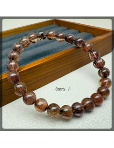 紅銅髮晶手鏈 8-10mm