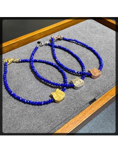 Meteorite mix Lapis Lazuli Bracelet
