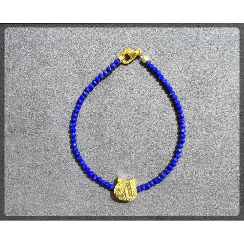 Meteorite mix Lapis Lazuli Bracelet