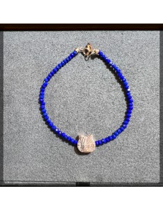 天鐵貓貓配青金石手鍊 2