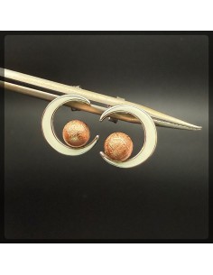 天鐵鎳鐵隕石 天鐵隕石耳環 2