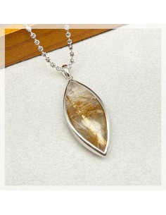 金鈦髮晶吊墜 2