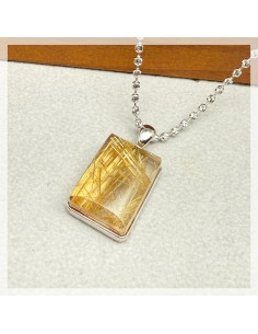 金鈦髮晶吊墜 2