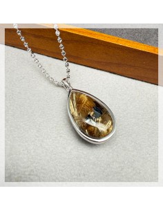 金鈦髮晶吊墜 2