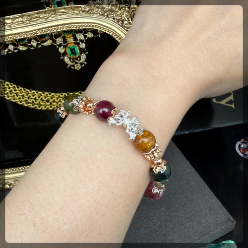 碧璽 碧茜純銀手鏈