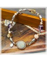 Muonionalusta Meteorite mix Opal Bracelet