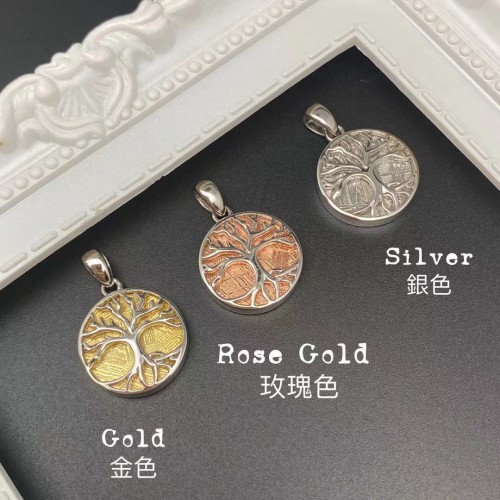 Meteorite Silver Pendant Tree of Life (Sweden)
