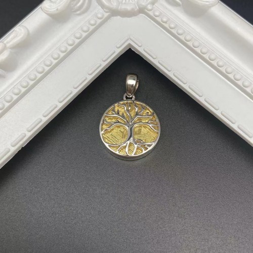 Meteorite Silver Pendant Tree of Life (Sweden)