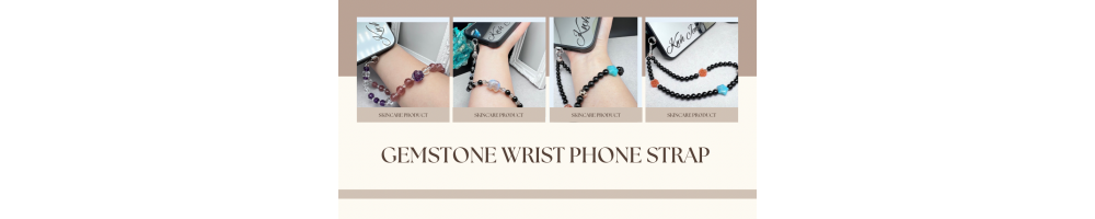 Gemstone Wrist Phone Strap